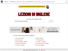 Tablet Screenshot of lezionidinglese.net